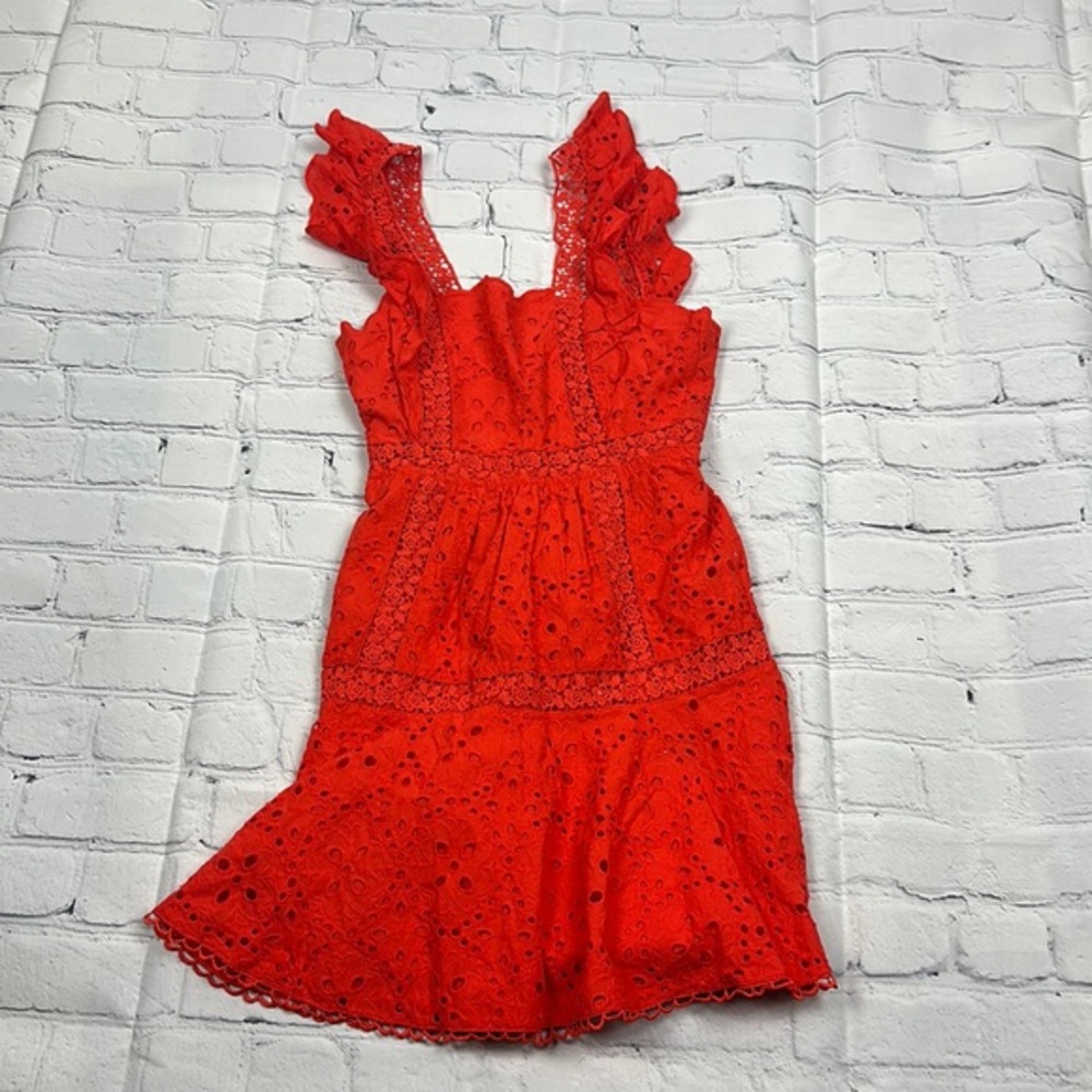 BNWT betsey Johnson flutter sleeve eyelet dress size 2